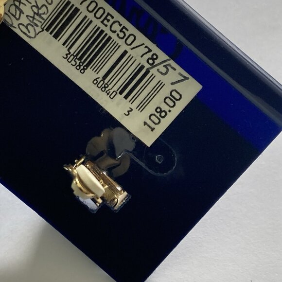 VTG Carolee Earrings Rhinestone Clip Statement Wedding Simulated Diamond Pearls - Picture 10 of 12